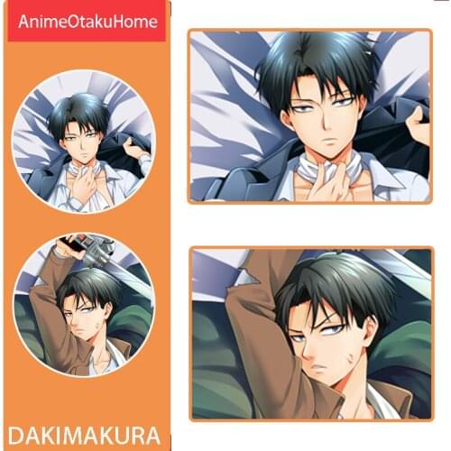 COOL Anime Attack on Titan Shingeki no Kyojin Ackerman Levi Pillowcases Dakimakura Hugging Body Pillow Case Cover Bedding Gift