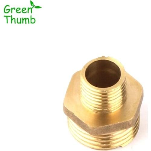 4pcs 1/4 Inch to 1/2 Inch Male Thread Brass Straight Connector for Home Garden Irrigation High Quality Brass Fitting