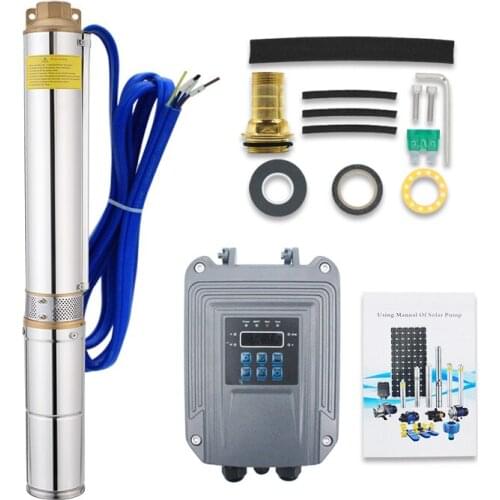 3.2m³/h 120m deep well water pump 3" dc motor small water pump brushless water pump solar solar well water pump