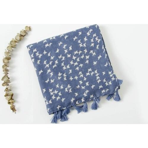 2018 Newest Cotton Bird Print Tassel Scarf Women Beautiful Swallow Bird Print Scarves Shawls Wrap Hijab Muffler Free Shipping