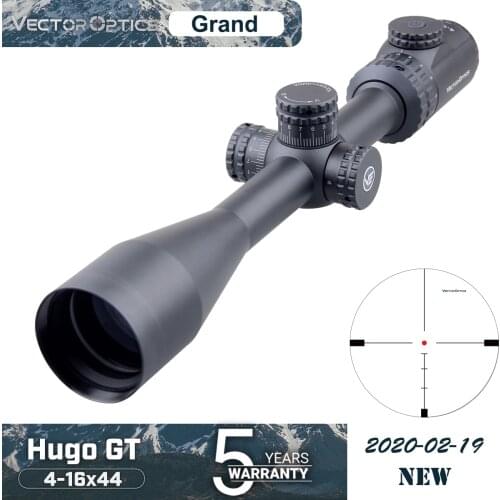 Vector Optics Hugo 4-16x44 GT Hunting Riflescope 1 Inch 24.5mm Rifle Scope BDC Reticle Tested .308win Fits Varmint Predator Hunt