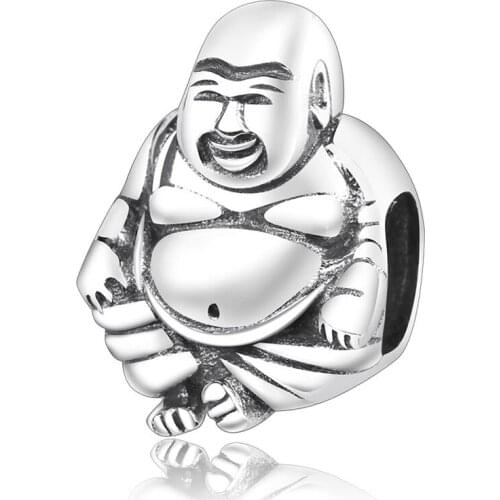 Wholesale Price DIY Beads Craft Authentic 925 sterling silver Buddha Charms Fit Charms Bracelet Fashion Jewelry For Women Gifts