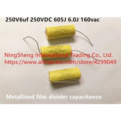 Original new 100% 250V6uf 250VDC 605J 6.0J 160vac metallized film divider capacitance (Inductor)