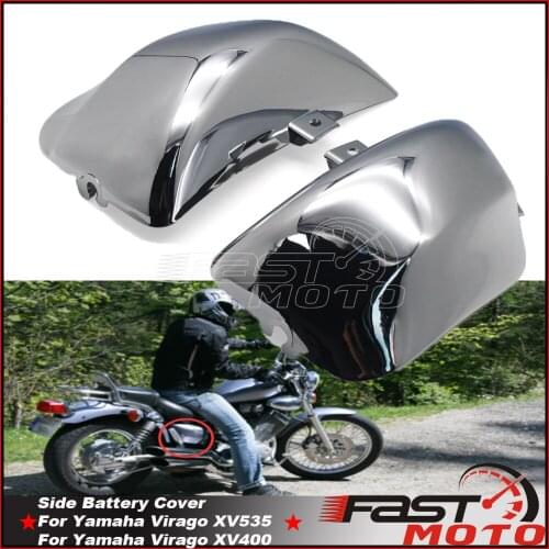 Plastic Motorcycle Accessories Side Battery Cover Guard Left Right Fairing Protector Shell For Yamaha XV535 Virago XV400 VX535S