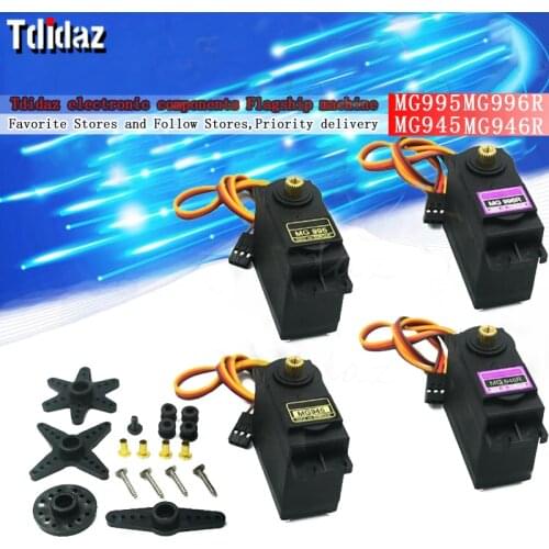 MG995 MG945 MG996R MG946R Servo metal gear 13KG for Futaba JR RC helicopter model car boat Arduino UNO Diy 1/8 1/10 Airpla