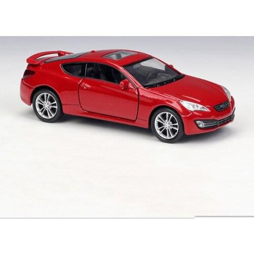 Modern 1:36 Coolpad 2009 Genesis Coupe Alloy Car Model Pull Back Toy Car Static Decoration Collection Gift