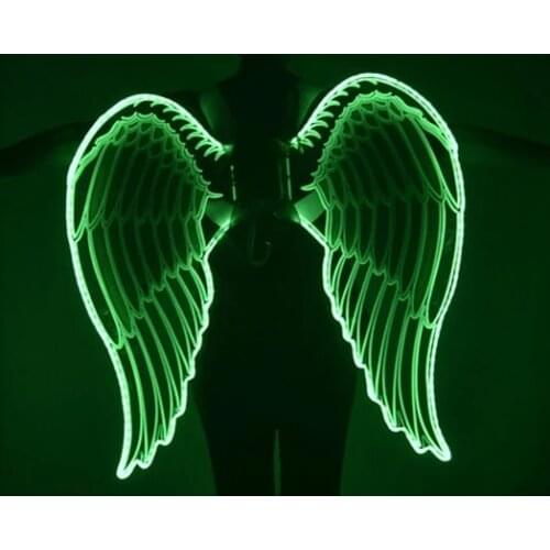 LED glowing wings Colorful color changing flashing lights nightclub bar show catwalk prop