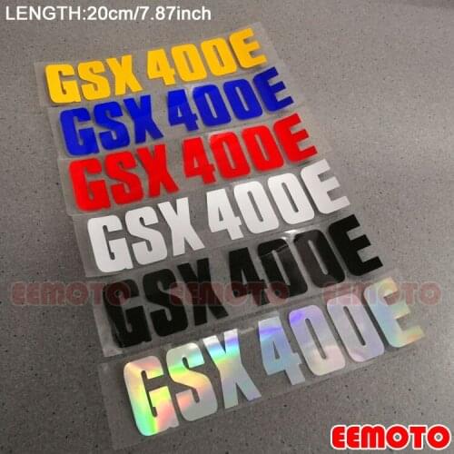 Motorcycle body Wheel Rims Fairing Helmet Tank Pad Label logo reflective Accessories Stickers Decals For SUZUKI GSX 400E GSX400E