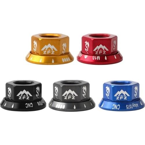 1pc Bike M10 Hub Nut Aluminum Alloy Bolt Flange Front Wheel Rear Wheel Screw Cap