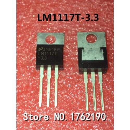 10PCS/LOT LM1117T-3.3 LM1117 +3.3V TO-220 Power regulator chip