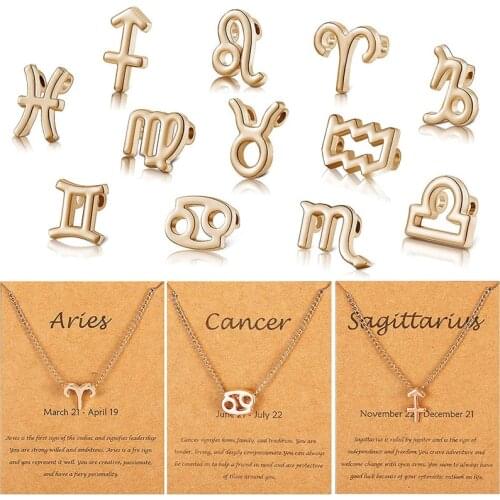 12pcs/set 12 constellations Charms Beads For Necklace Pendant Jewelry Findings Handmade Earrings floating charms charms living