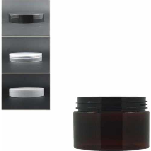 15pcs/Lot 120ml Amber Round Pet Jar With White/Transparent Plastic Cap W/Pe Liner, Jar,Cosmetic Jar,Plastic Container,Bottle