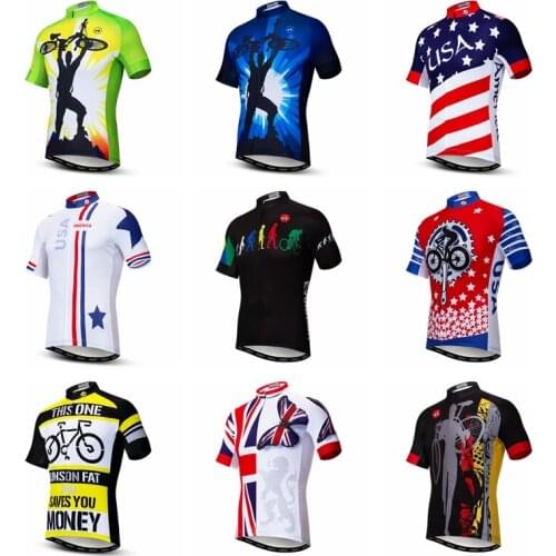 2021 Cycling Wear Men Bicycle Jersey Shirt Short Sleeve Bike Uniform MenClothing