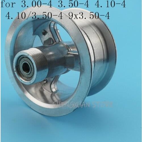 3.00-4 3.50-4 4.10-4 4.10/3.50-4 9x3.50-4'' aluminum wheel hub 4''rims for Electric scooter 49cc Mini Quad Dirt Bike ATV Buggy