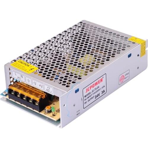 30pcs Adapter AC110/220V to LED DC24V 3A 72W iron cover Power Supply Transformer for LED CCTV,3528 5050 RGB LED strip