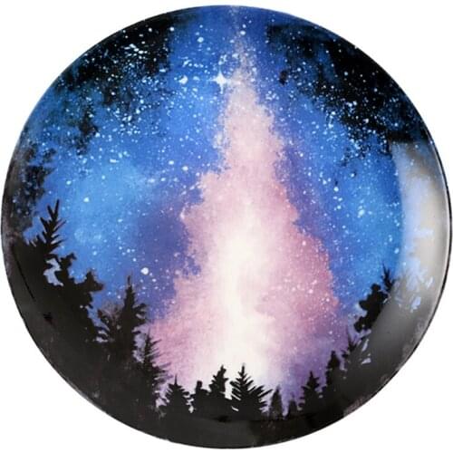 8inch Stars Bone china Breakfast Plate Gift Dish Tableware Home Decoration Handmade Ceramic Plate Cake Pastry Fruit Cake plate