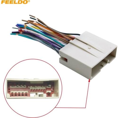 FEELDO Car Radio CD Player Wiring Harness Audio Stereo Wire Adapter for FORD Install Aftermarket Stereo #MX1695