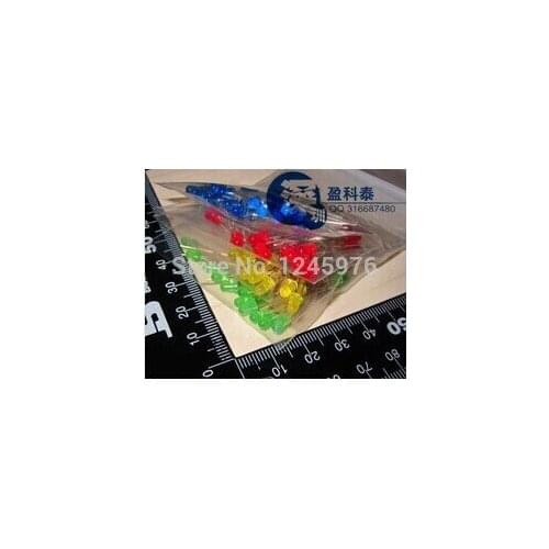 Free Shipping 1000pcs 3mm RGB 7 color slow flash LED light-emitting diode (LED) New products and ROHS