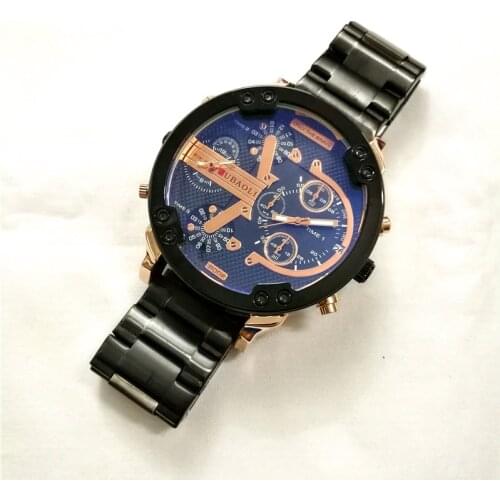 Chronograph Watches Men Top Brand Multiple Time Zone Sport Quartz Business Wristwatch Gifts Clock Dz Style Relogio Masculino