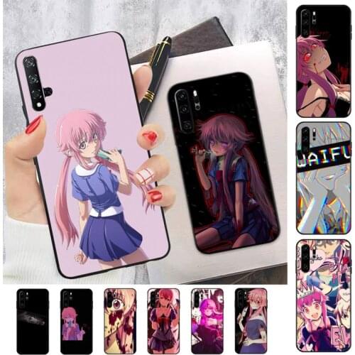 Yinuoda Anime Mirai Nikki Future Diary Phone Case for huawei P 8 9 10 20 30 40 pro lite P9 lite 2019
