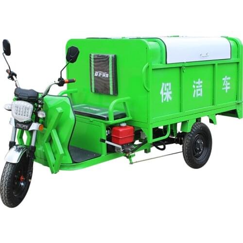 1800L Sanitation Electric Tricycle Garbage Pickup Truck Dumping Community Sanitation Truck Cleaning Truck