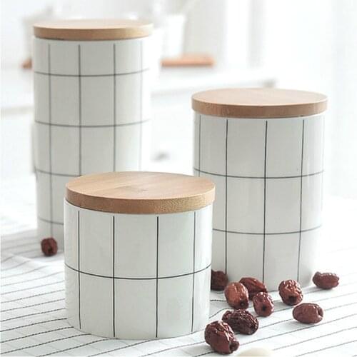 Bottle Sealed Cans Tea Boxes Nordic Style Storage Containers with Lid Tank for Spices