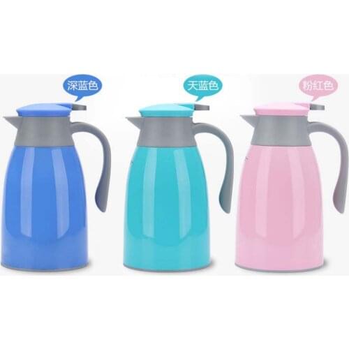 Hot Household Vacuum Insulation Pot Fashion Glass Liner Hot Water Bottle Teapot Coffee Pot Vacuum Insulation Free Shipping
