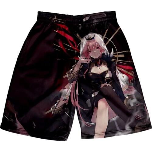 HOLOLIVE VTuber Mori Calliope 3D Print Summer Holiday Women/Men Elastic Waist Streetwear Shorts Kawaii Beach Shorts pants