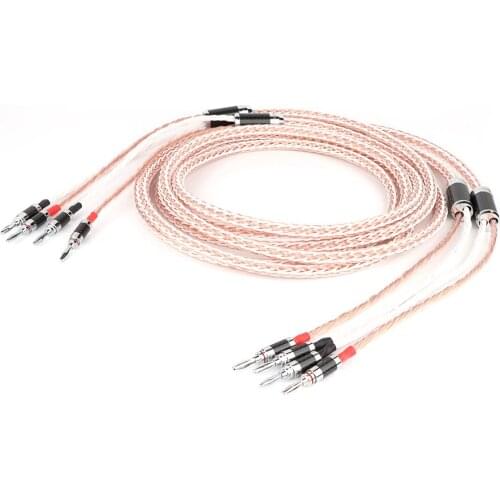 Preffair HI-End 12TC Speaker Cable OCC Copper Audiophile speaker cable Loudspeaker Cable For HIFI amplifier speaker Audiophile