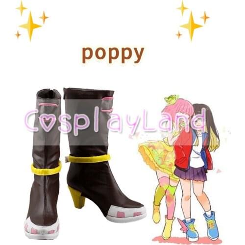 Kamen Rider Masked Rider Poppy Cosplay Boots Shoes Women High Heel Shoes Costume Customized Accessories Halloween Party Shoes