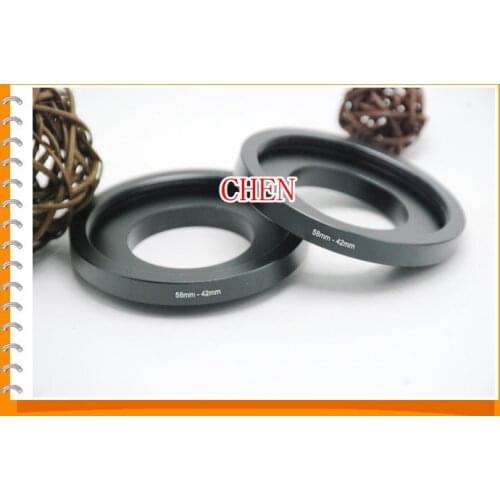 Lens Adapter Ring: M58(1)-M42(1) matte finish, aluminum alloy Thickness 7.5 mm