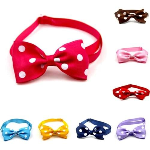 Pet Dog Cat Bowties Collar Pet Bows Puppy Cat Ties Bow Tie Neckties Adjustable Buckle Pet Accessories Dog Cat Grooming Supplies