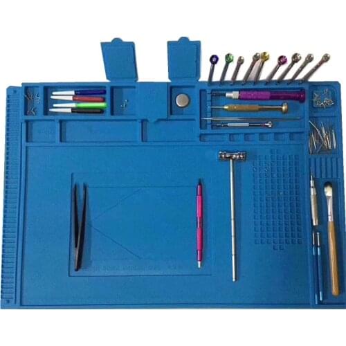 1Pcs Rubber Anti-slip Bench Desk Mat for Watch Eyeglasses Mobile Phone Electronic Repair Mat