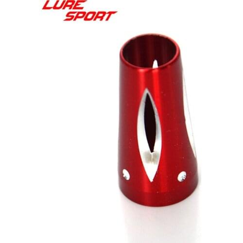 LURESPORT 4pcs Front Aluminum cap Hollow out Reel Seat part Fishing Rod Building Component Repair rod DIY Accessory