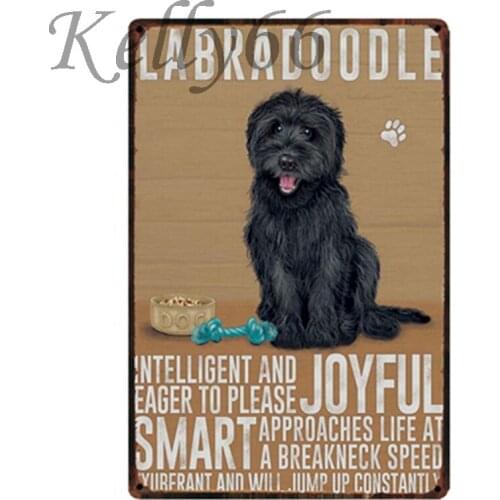 [ Kelly66 ] LABRADOODLE Metal Sign Tin Poster Pet Shop kennel Decor Bar Wall Art Painting 20*30 CM Size y-1609