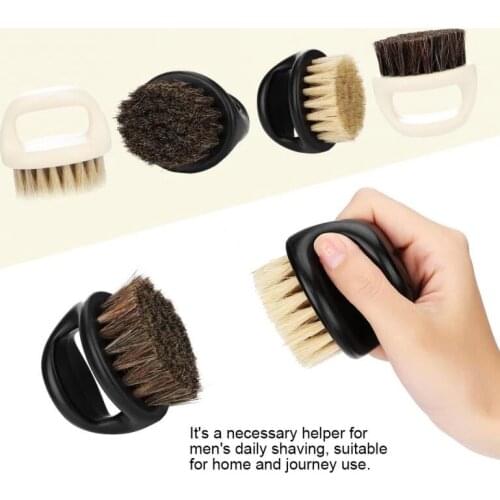 Wild Boar Fur Mens Shaving Brush Barber Salon Men Facial Beard Cleaning Appliance Shave Tool Razor Brush with Handle for Men