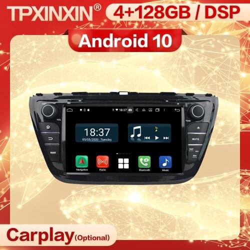 Carplay 2 Din Android Multimedia Stereo Receiver For Suzuki S-Cross SX4 2014 2015 2016 2017 GPS IPS Radio Audio Player Head Unit