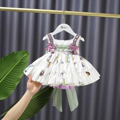 Summer New Kids Girls Lolita Dress +PP Pants