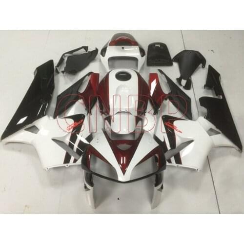Fairings CBR 600 RR 2005 - 2006 White Red Black Motorcycle Fairing CBR 600 RR 05 Bodywork CBR600 RR 2005 no paint