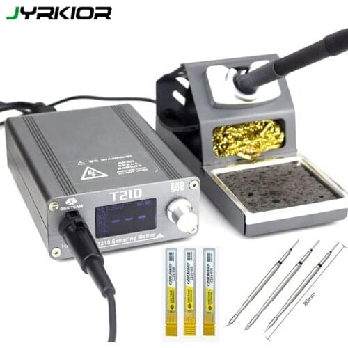 OSS T210 Soldering Station Rapid Heating Automatic Sleep 2S Melting Tin Compatible With JBC C210 Tips Electronic soldering Tools