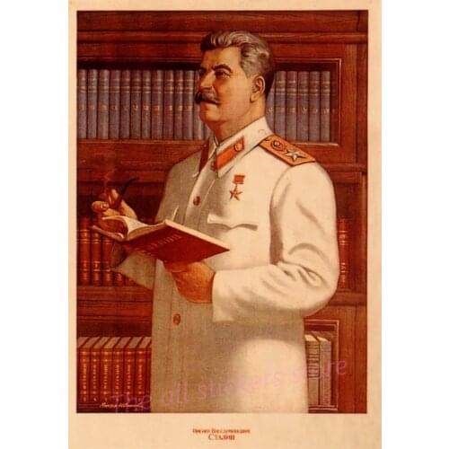 Vintage Stalin of the Soviet Union old Posters Simple Creative Kraft Paper Posters Classic Decorative Painting Art Paintings