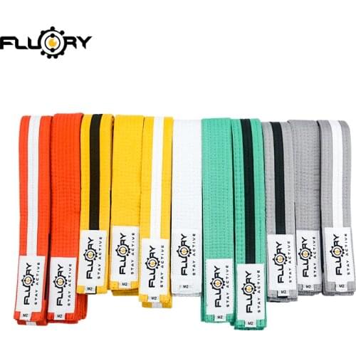 Different colors judo gi belt trainning childs karate gi belt kids competing bjj gi belt