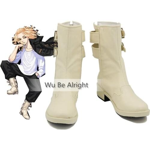 Anime Tokyo Revengers Swastika Sano Manjiro Cosplay Shoes Boots Unisex Halloween Christmas Carnival Party Props Custom Made
