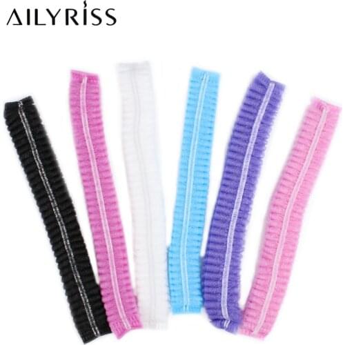 Disposable Hat Non-woven Strip Hats Dust Strip Hat Labor Protection Hats Chef Mushroom Cap Convenient Multicolor Protective Caps