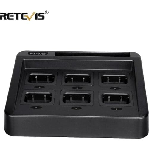 Retevis RTC29 Six-Way Charger Multi Unit Charger for Retevis RT29 HD1 Walkie Talkie and Battery Removable Charging Seat DC12V