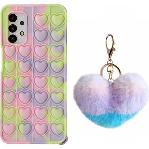 Reliver Stress toy Cover Bubble Silicone Case For Samsung A32 A12 M12 A50 A11 A31 A51 A71 5G S21 S20 FE Note 20 Ultra Phone Case