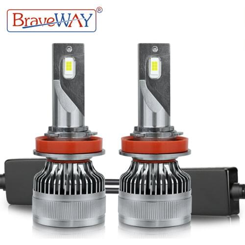 BraveWAY [2021 NEW] H1 H4 LED H7 H11 Headlight Bulbs HB3/9005 HB4/9006 H7 LED Canbus Car Lamps Fog Light 12V 100W 6000K 20000LM