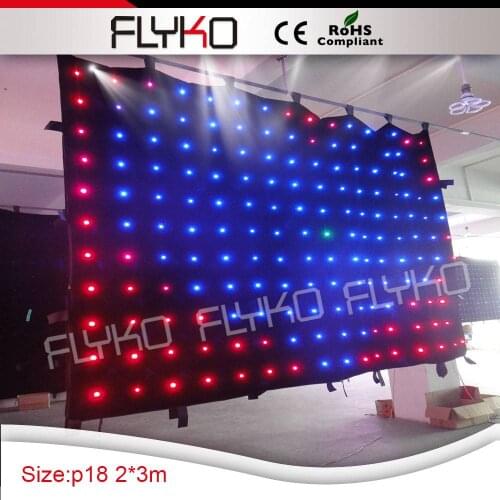 Led dot light source xxx photos P18 decorate nightclub led light black curtain 7ft*10ft