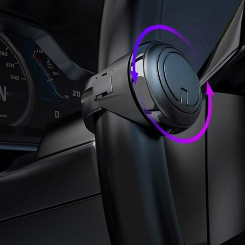 Car Turning Steering Wheel Spinner Knob 360° Metal Bearing Power Handle Ball Shaped Booster