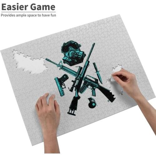 I´M Prepper Blue 2 300 500 1000 Pcs Jigsaw Puzzle For Adult Kids Game Toy Gift Battlegrounds Counter Strike Battlefield Payday